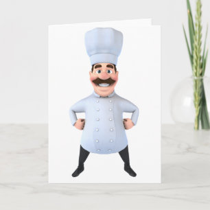 Chef Greeting Cards Kort