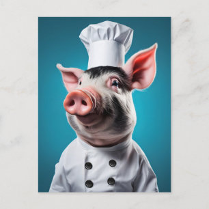 Chef Gris Vykort