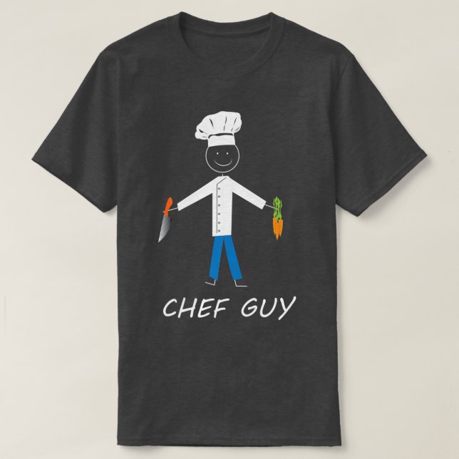 Chef Guy Kitchen Restaurant Baking Cooking Enthus  T Shirt (Design framsida)