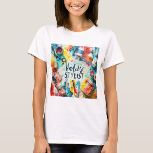 Chef Hair Stylist - Emdriven Salon Professionell T Shirt