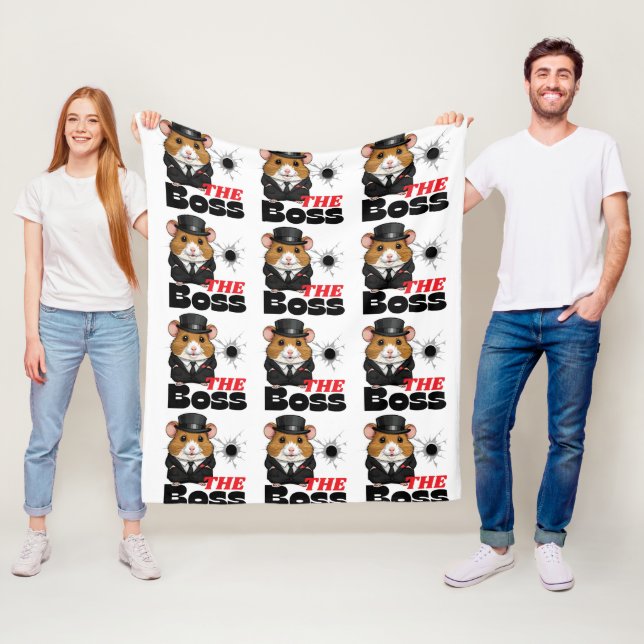 Chef Hamster Mönster Fleecefilt (På plats)