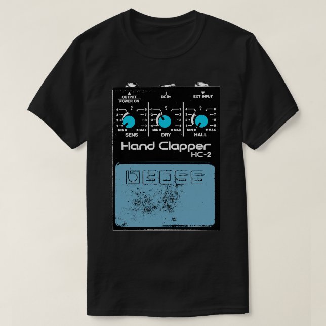 Chef Hand Clapper Guitar FX Fläkt Art Design T Shirt (Design framsida)