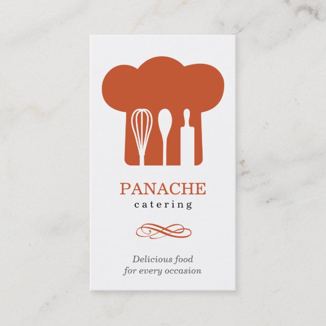 Chef Hat Affärskort Visitkort (Framsida)