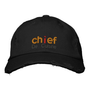 CHEF HAT BRODERAD KEPS