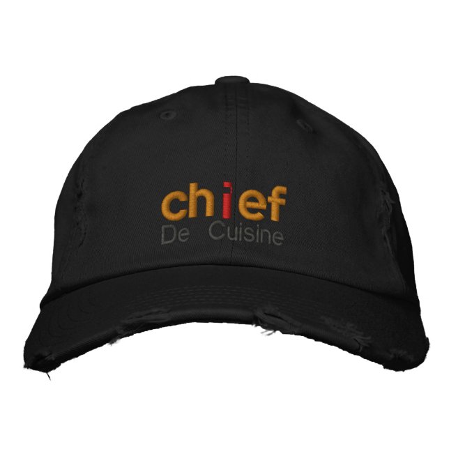CHEF HAT BRODERAD KEPS (Framsida)
