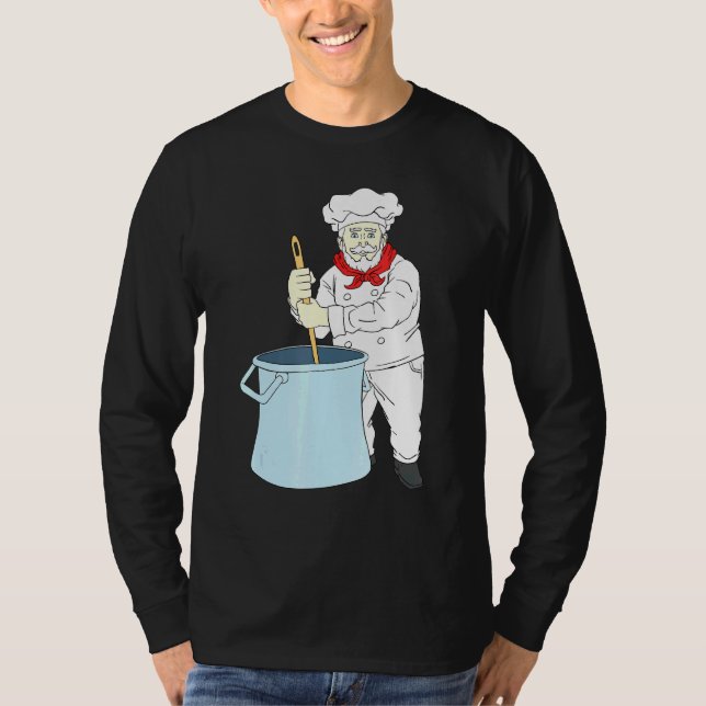 Chef Hat Cooking Utensil Cook Foodie Gourmet Cooki T Shirt (Framsida)