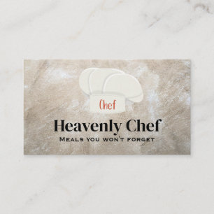 Chef Hat Culinary Affärskort Visitkort