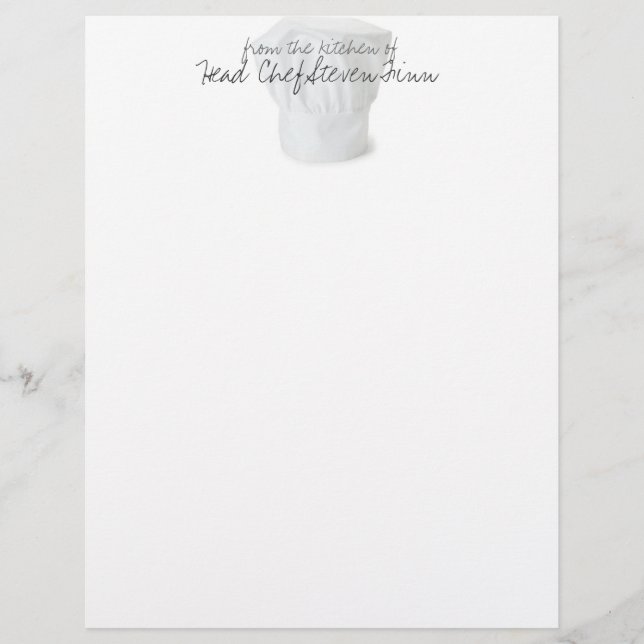 Chef Hat Letterhead (Framsida)