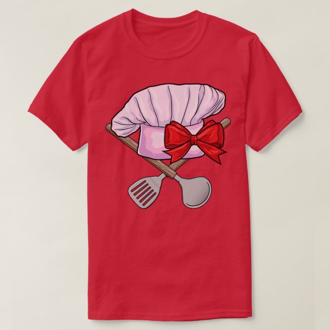 Chef hat med Spoon T Shirt (Design framsida)