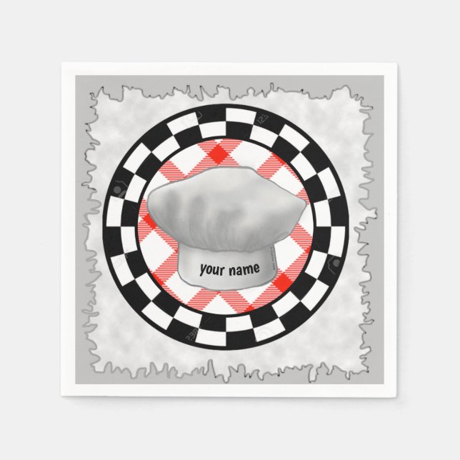 Chef hat napkins pappersservett (Framsidan)
