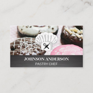 Chef Hat Rolling Pin and Whisk Donötter Lojalitetskort
