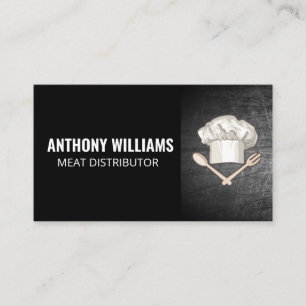 Chef Hat Spoon Fork Logotyp Visitkort