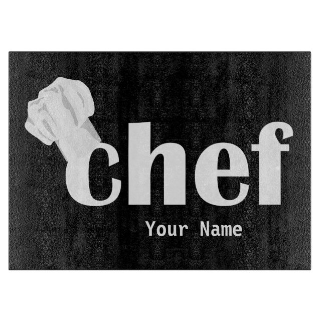 Chef Hat Text Anpassningsbar Clearboard Board (Framsidan)
