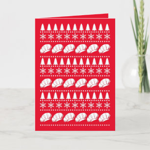 Chef Hats Ugly jul Sweater Festive Helgkort