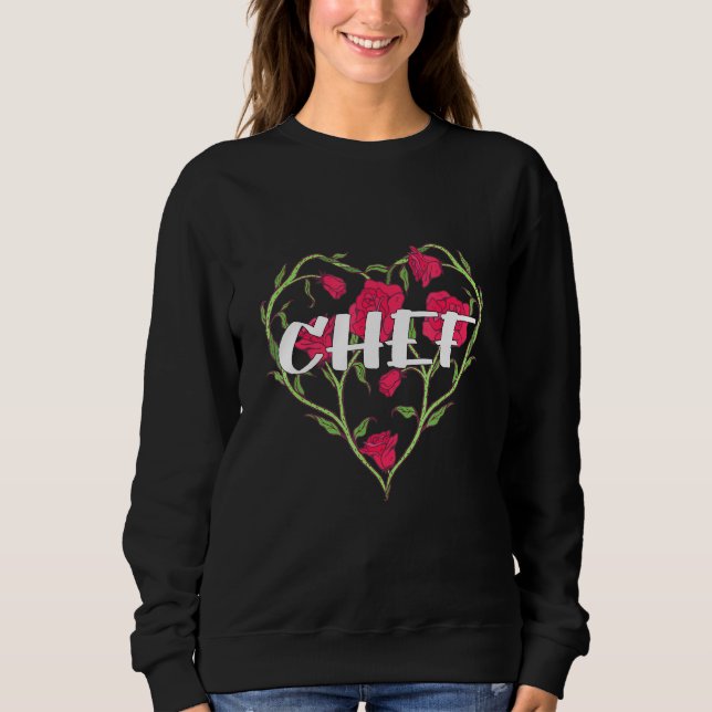 Chef Heart Ro Cook Cooking T Shirt (Framsida)