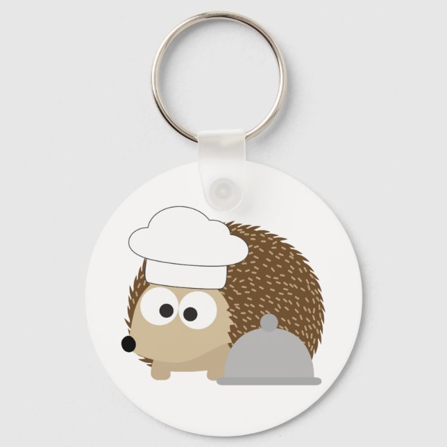 Chef Hedgehog Nyckelring (Framsida)