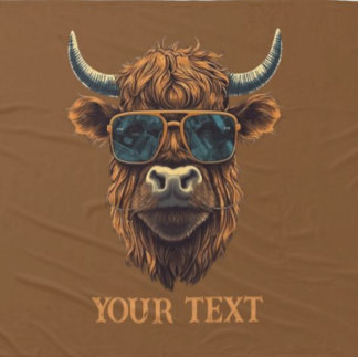 CHEF HIGHLANDER COOLA COW Fleece Blanket