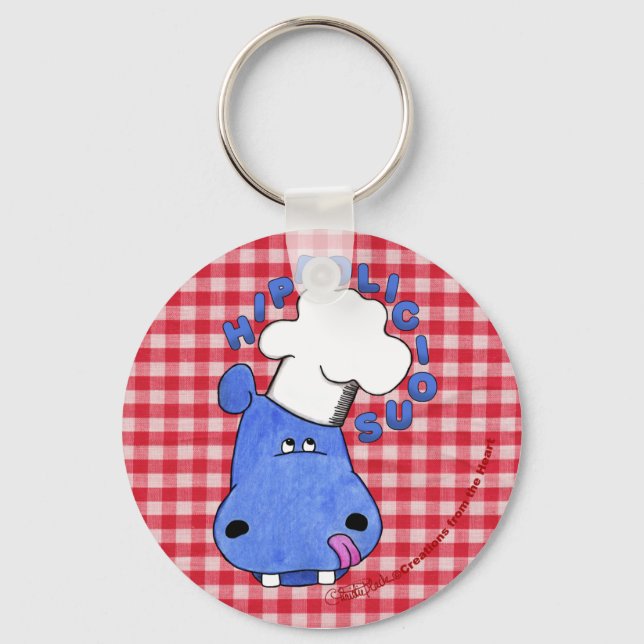 Chef Hippo-Hippolicious Nyckelring (Framsida)