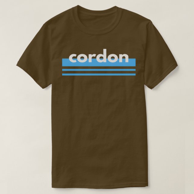 Chef Humor Cordon Bleu T Shirt (Design framsida)