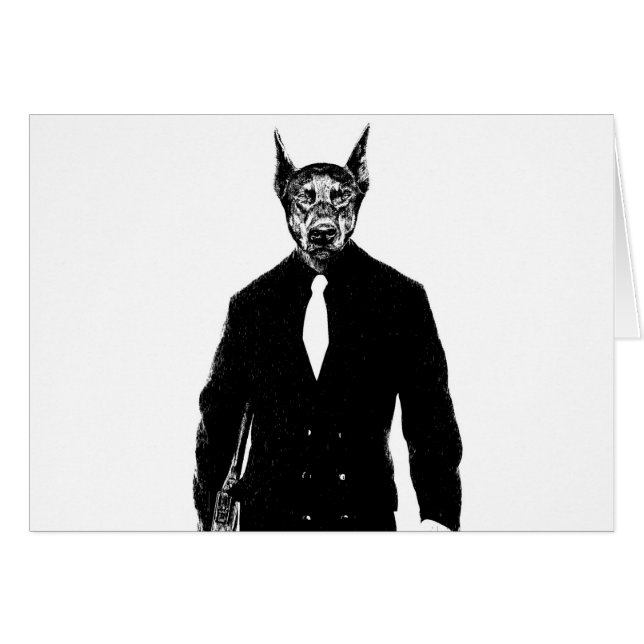 Chef Hund Hälsningskort (Framsidan Horizontal)