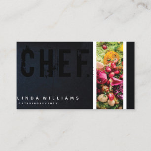 Chef I Catering Modern Professionell Visitkort