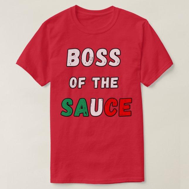 Chef i italienska Sauce-finalen  T Shirt (Design framsida)