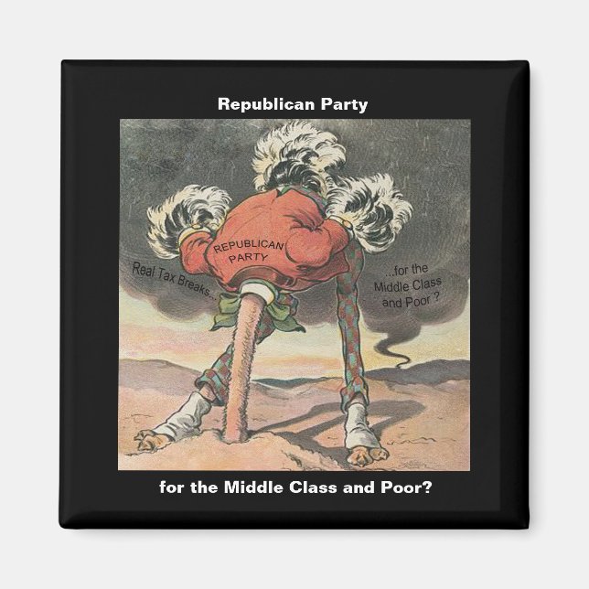 Chef i Sand Republican Party Magnet (Framsidan)