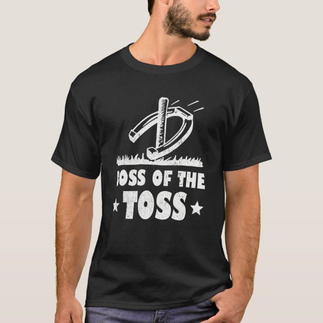 Chef i Toss Horseshoes Thrower Horseshoe Pitc T Shirt (Framsida)