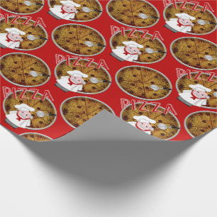 Chef Italiano Pizza, Red-Gift Wrap Presentpapper