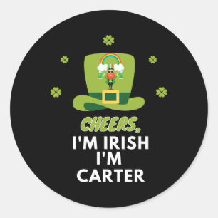Chef jag är Irish Jag är Carter Runt Klistermärke