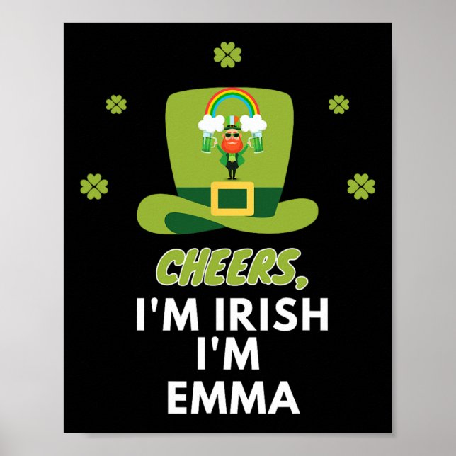 Chef jag är irländare Jag är Emma Poster (Framsidan)