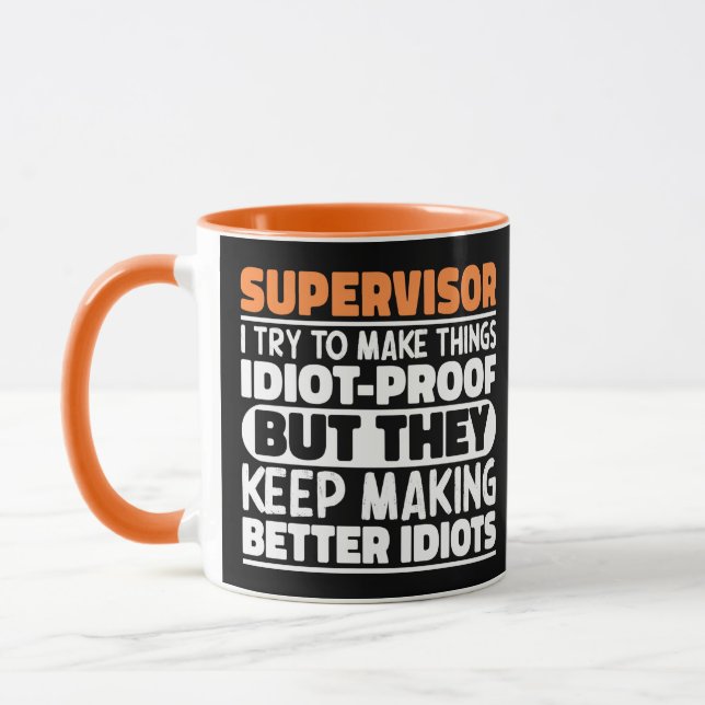 Chef jag försöker göra saker roliga Sayings Cool Mugg (Vänster)