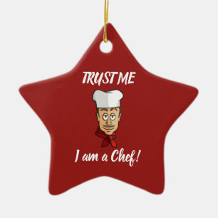 Chef Julgransprydnad Keramik