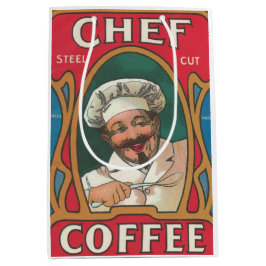 Chef-kaffet art nouveau röd, vit vintage