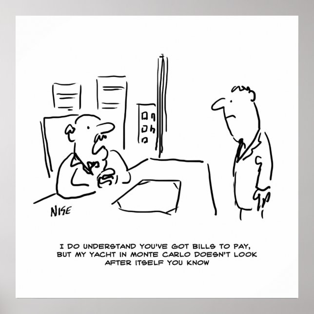 Chef kan inte Betala Stiga upp eftersom han har en Poster (Framsidan)