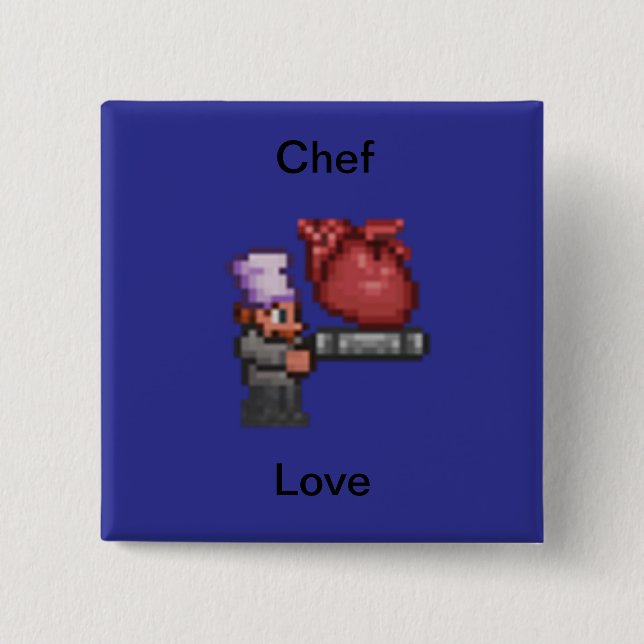 Chef Kärlek Pin Knapp (Framsida)