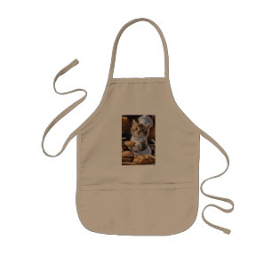 Chef Kattunge Kids' Apron: Whisking Up Roligt in t Barnförkläde