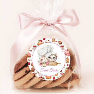 Chef Kitten Bakery Runt Klistermärke