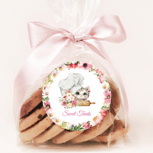 Chef Kitten Bakery Runt Klistermärke