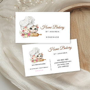 Chef Kitten Bakery Visitkort
