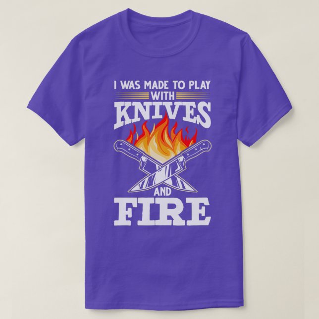 Chef Knife Cooking Saying Food Lover  T Shirt (Design framsida)