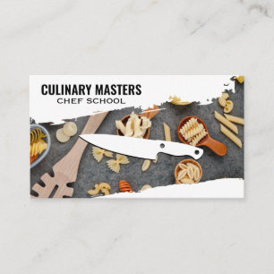 Chef Knivar Spoon with Pastas Visitkort