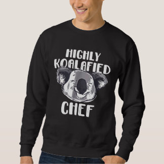 Chef Koala Bear Shirt för kvinnor och Manar Lång Ärmad Tröja