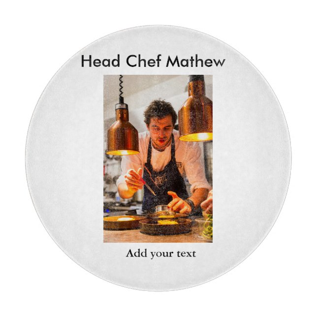 Chef kock tillsätt namn text manar köksbakverk (Framsidan)