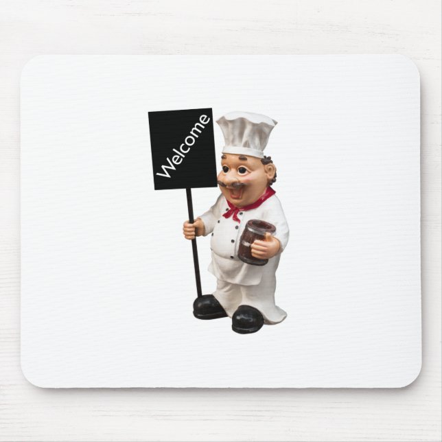Chef-kock - WELCOME-menykort Musmatta (Framsidan)