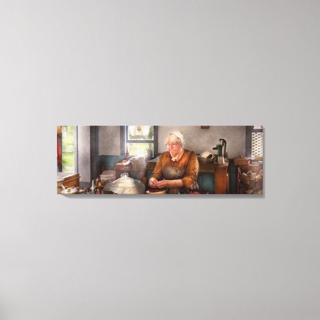 Chef - Köks - Städning körsbär Canvastryck (Framsida)