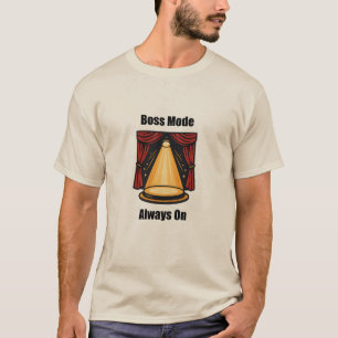 Chef-läge alltid vid företagsmoderns minneskonstru t shirt