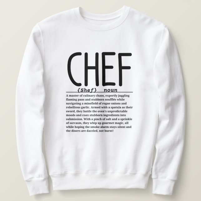 Chef Lång Ärmad Tröja (Design framsida)