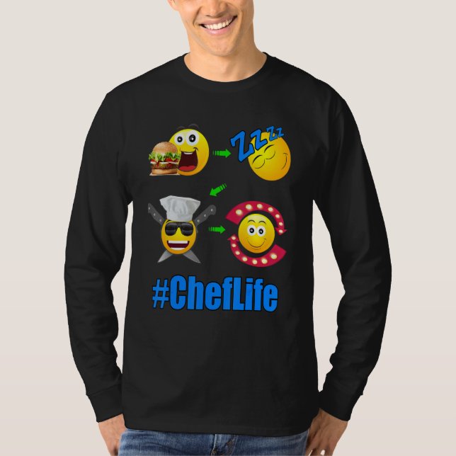 Chef Life Lifestyle Cooking 1 T Shirt (Framsida)