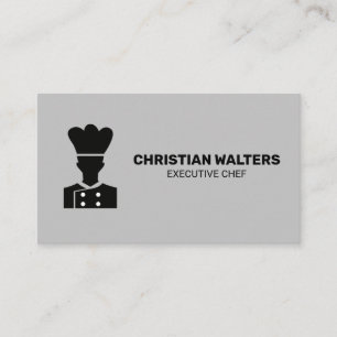 Chef-Logotyp Enkel Visitkort